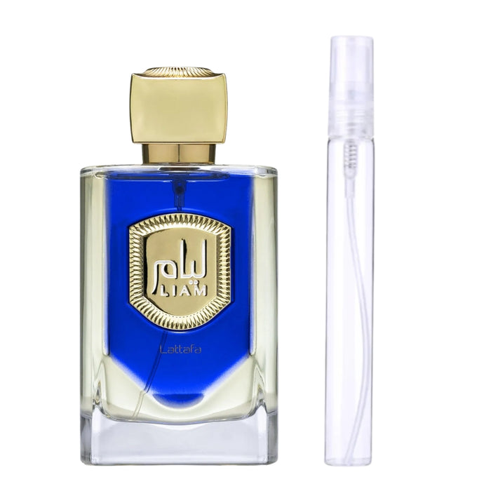 Decant Lattafa Liam Blue Shine EDP