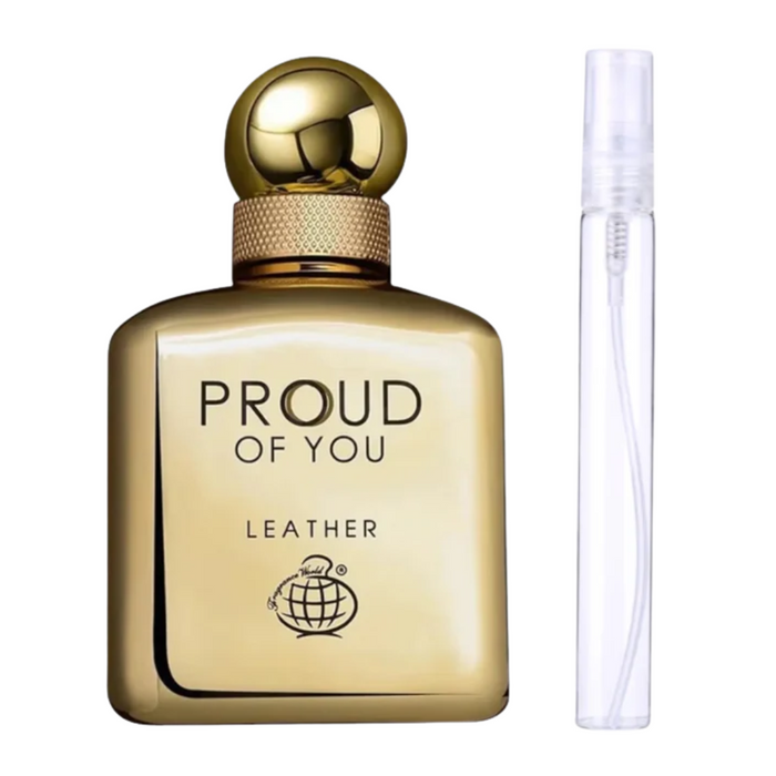 Decant Fragrance World Proud Of You Leather Edp Hombre