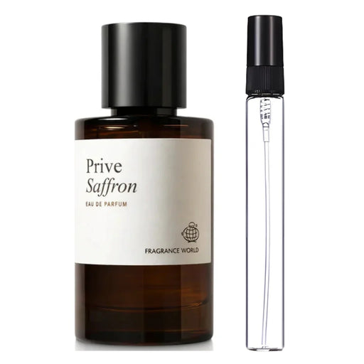 Decant Fragrance World Prive Saffron EDP Unisex - Decant.cl