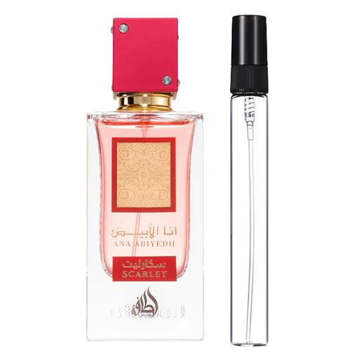 Decant Lattafa I am White Ana Abiyedh Scarlet Edp - Decant.cl