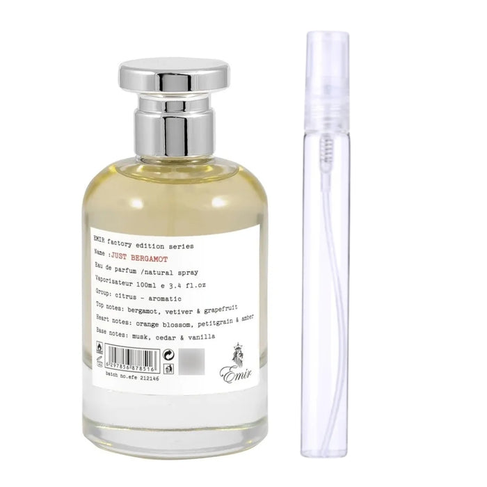 Decant Paris Corner Emir Just Bergamot EDP