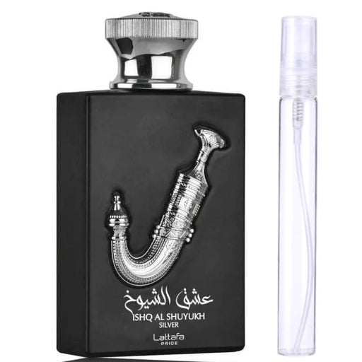Decant Ishq Al Shuyukh Silver Edp Unisex Lattafa 10 ml