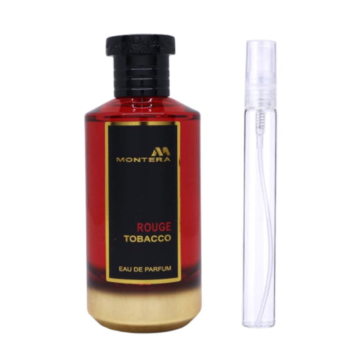 Decant Fragrance world Montera Rouge Tobacco unisex 10 ML Fragrance World
