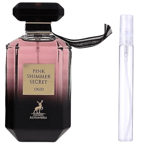 Decant Maison Al hambra Pink Shimmer Secret Oud Edp Mujer (VS Bombshell Oud) 10 ML Al Hambra