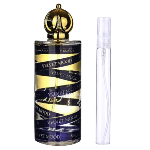 Decant Fragrance world Velvet Mood Edp Unisex 10 ML Yauras Perfumería