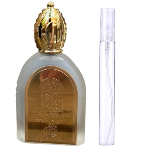 Decant Fragrance world Musky Series Serene Night Edp 10 ML Yauras Perfumería
