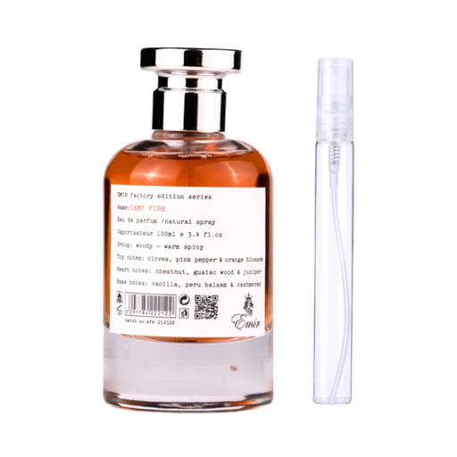 Decant Paris Corner Camp Fire Emir Factory Edta Edp Unisex (Maison Margiela By The Fire Place) Paris Corner