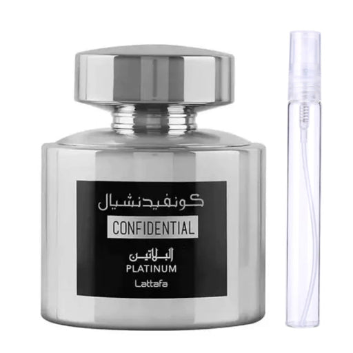 Decant Confidential Platinum Edp Unisex Lattafa 10 ml